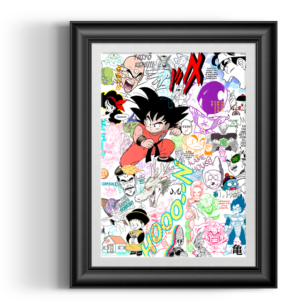 Poster Ilustración Dragon Ball